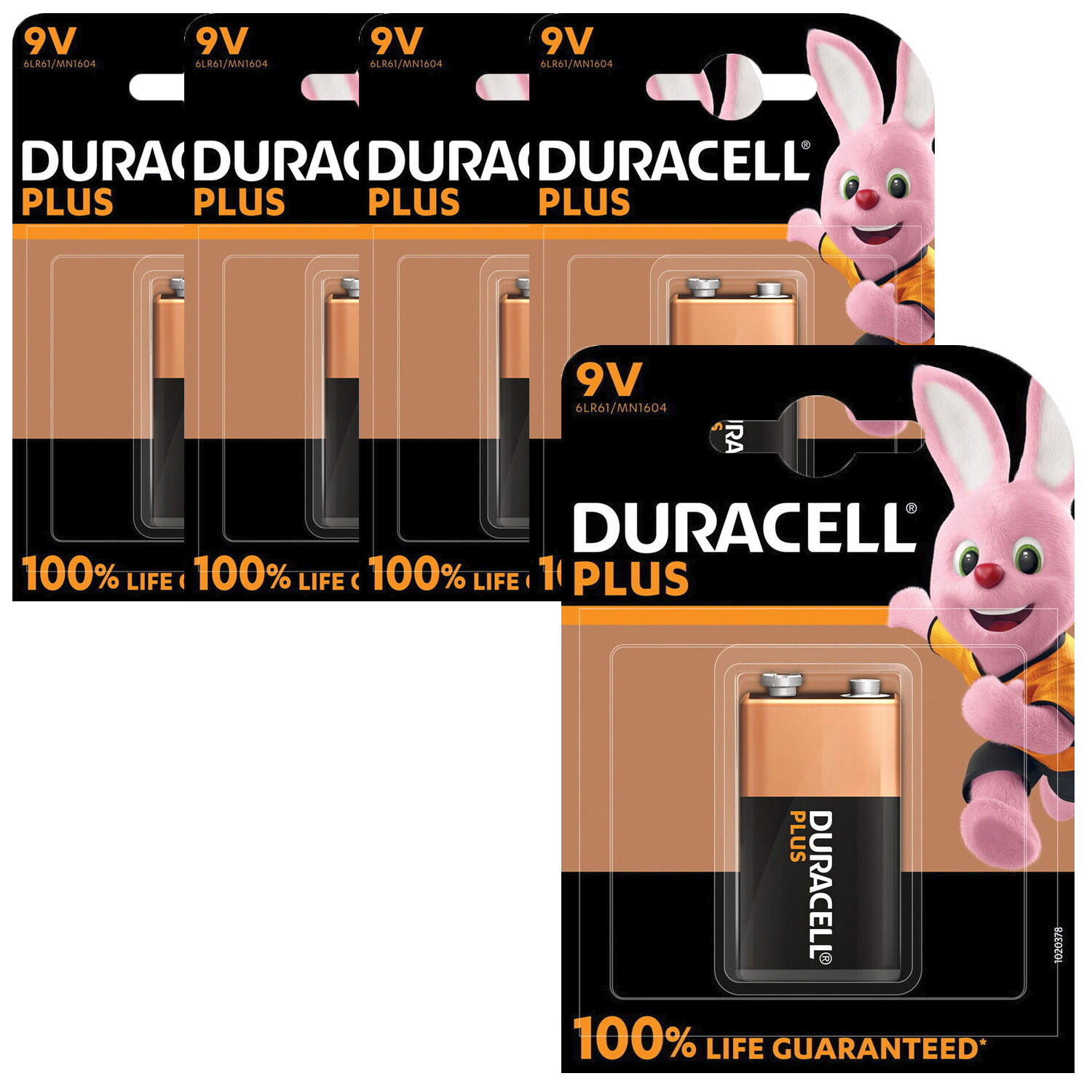 Duracell Batterie Plus 9V (pacco Da 4) - Pile Alcaline - Fino