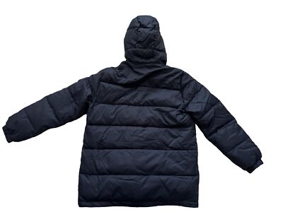Slate & Stone Ripstop Nylon Down Jacket Dark Blue Navy Men L Large
