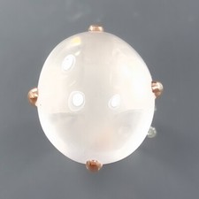 50ct. Natural Rose Quartz Ring 925 Sterling Silver Size 9 /B-R2302