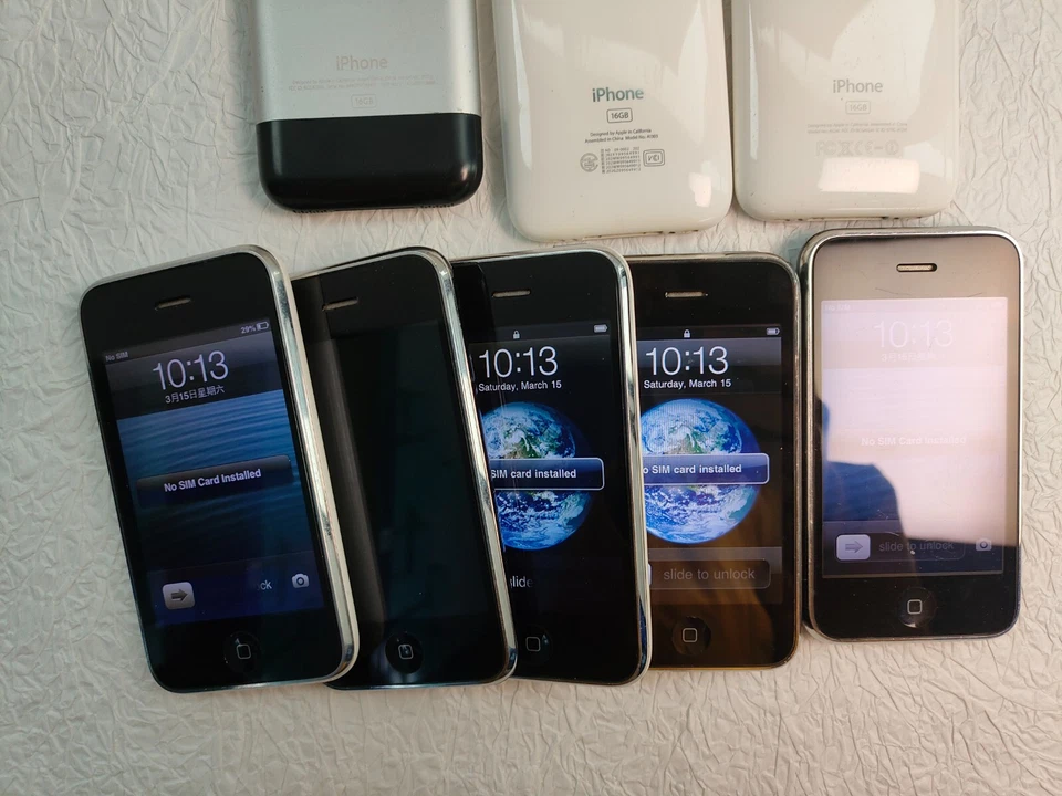 Teléfono Original Apple iPhone 2G 3G 3GS 4/8/16/32GB Desbloqueado BUENO para Colección Foto 3 de 4