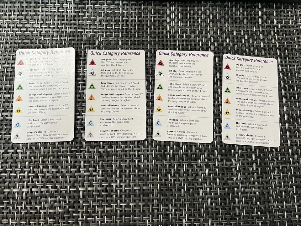 Disney Scene It? 4 Reference Replacement Cards - Image 2 of 3