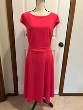 DRESS TELLS Women Plus Size 3XL Pink Cap Sleeve Fit & Flare Dress