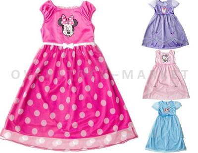NEW GIRLS KOMAR KIDS NIGHTGOWN SLEEPWEAR OR COSTUME DRESS VARIETY SIZES & COLORS