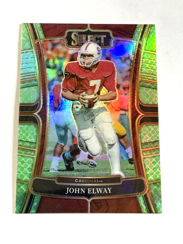 2023 Panini Select Draft Picks John Elway Green Dragon Scale #97