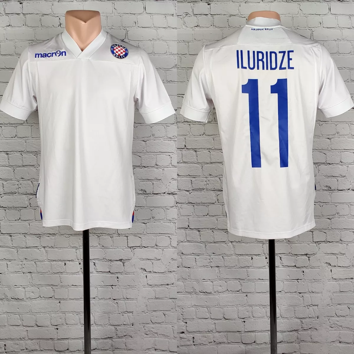 Football shirt soccer FC Hajduk Split Home 2013/2014 Macron Jersey Iluridze  #11