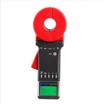 New ETCR2100+ Digital Clamp on Ground Earth Resistance Tester Meter