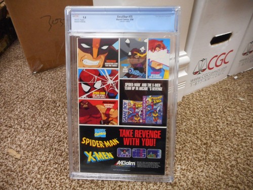 Excalibur 75 cgc 9.8 Marvel 1994 NEWSSTAND variant cover Nightcrawler X-Men WP - Picture 4 of 4