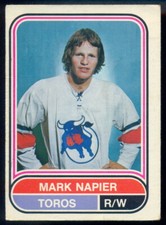 1975-76 OPC O PEE CHEE WHA #78 Mark Napier VG-EX Rookie TORONTO TOROS Canadiens