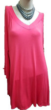 Avenue Women's Size 18/20 Tunic Silver Snap Accents Melon Boho Flowy