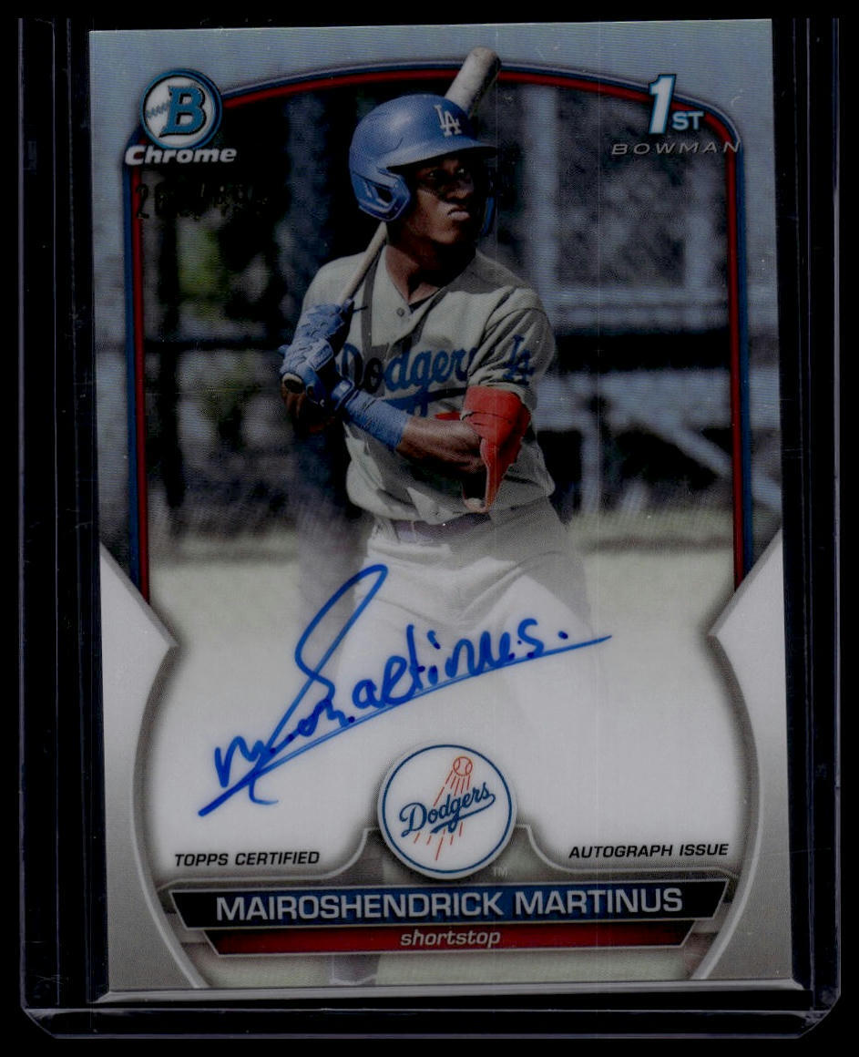 2023 Bowman CPA-MMA Mairoshendrick Martinus Chrome Autographs Refractor /499