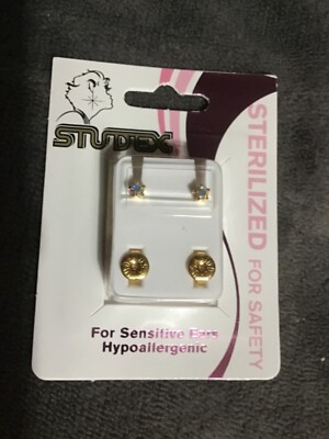 studex for sensitive ears sterilized new box tiff ab crystal A13 493509