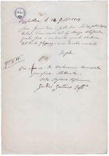 Marque De Timbre Sur Document 1859 Royaume Lombard-Vénétie Revenus Fiscaux