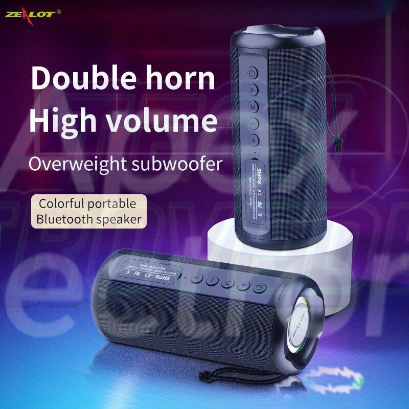 ZEALOT Wireless Bluetooth Speaker Portable Mini Subwoofer Sound System FM Radio - Bild 2 von 4