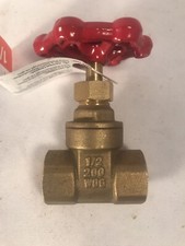 1/2" 200 WOG Brass Gate Valve Threaded