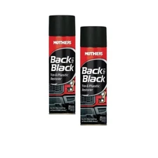 NEW MOTHERS 10 oz. Back-to-Black Trim and Plastic Restorer Spray PACK OF 2 best