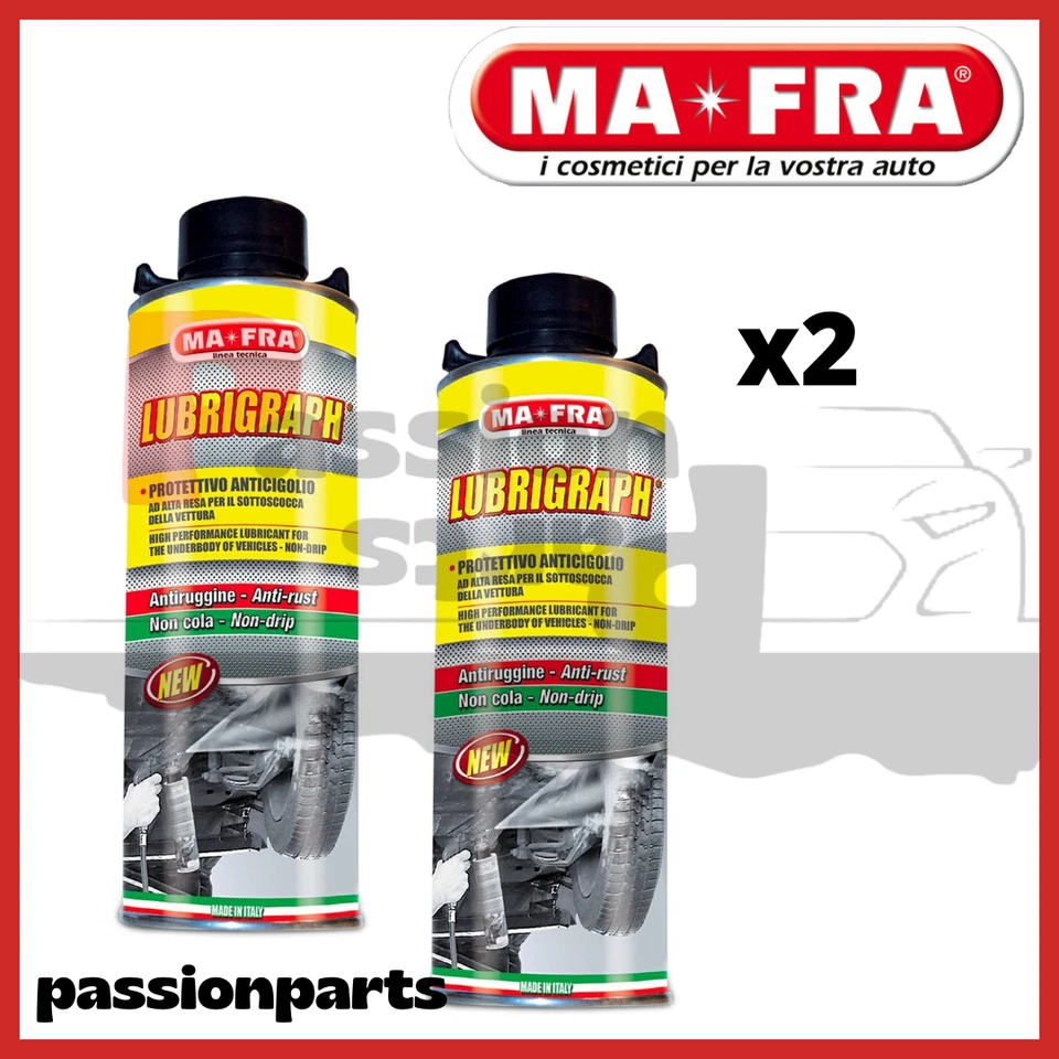 MA-FRA PROTETTIVO ANTIRUGGINE ANTICIGOLIO SOTTOSCOCCA AUTO MAFRA LUBRIGRAPH X2