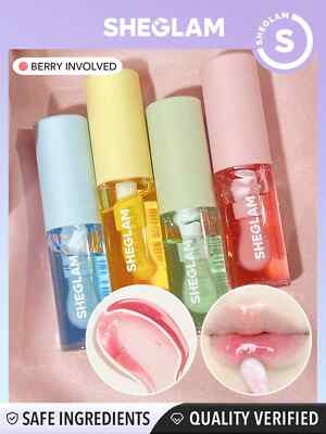 Sheglam Jelly Wow feuchtigkeitsspendendes Lippenöl Beere beteiligt Hochglanz nicht klebend