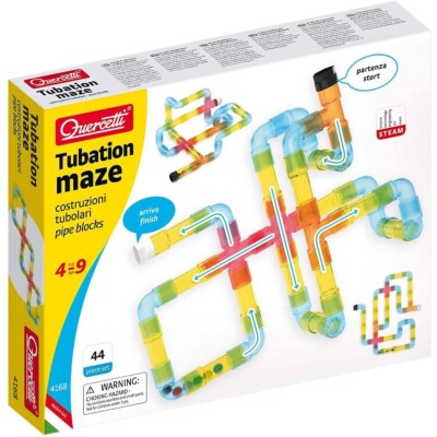 Quercetti 4168 Tubation Maze Rohrkonstruktionen Kinder Bauen Spiel 4 Jahren