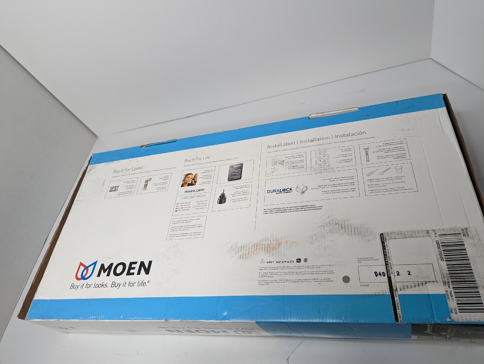 Moen Kitchen Faucet Single-Handle Side Sprayer Spot-Resistant Stainless