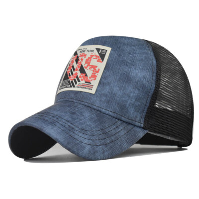 Women\'s Cotton Snapback Trucker Hat with Breathable Mesh - Summer Baseball Cap Summer Mesh Baseball Cap for Men Women Snapback Trucker Mesh  main image 2
