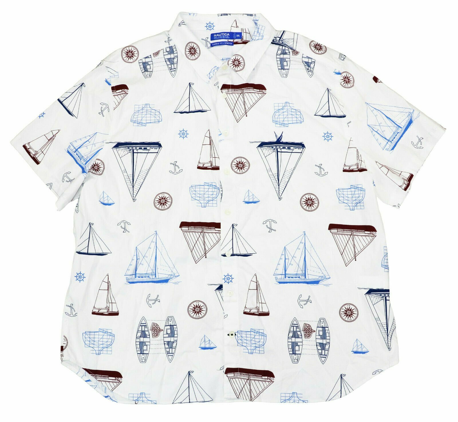 Nautica Blue Mens Blue Sail White 