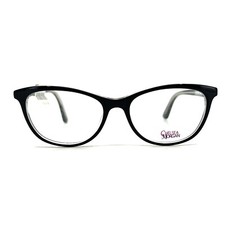 Chelsea Morgan CM6005 BK/CR Black Womens Rectangle Full Rim Eyeglasses 53-16-140