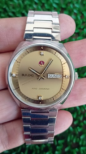 RZADKI VINTAGE RADO KING DIAMOND AUTOMATYCZNY 17 KLEJNOTÓW SZWAJCARSKI ZEGAREK GENT