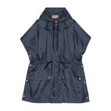 Gucci GG nylon Jacquard Blue Hooded jacket 744314 - BNWT