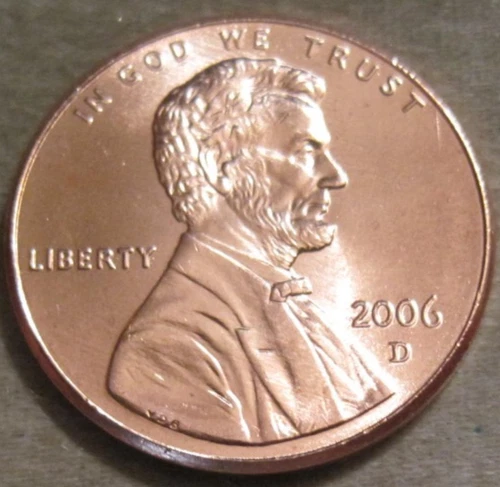 2006-D Lincoln Memorial Cent — photo from the most recent tracked eBay sale