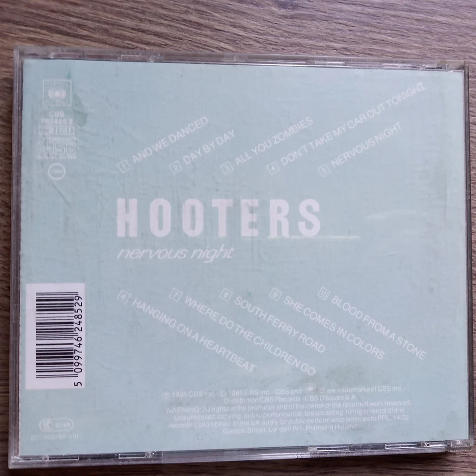 HOOTERS -  Nervous Night - CD 1985 - Bild 2 von 2