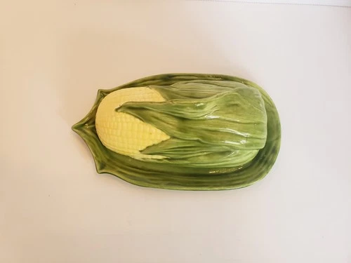 Vintage Corn King Covered Butter Dish By Shawnee  Pottery Circa 1946- 1954