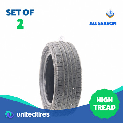 Set of (2) Used 205/55R16 Goodyear Reliant All-season 91V - 8.5/32