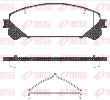 Remsa Bremsbelagsatz, Scheibenbremse 1312.00 FüR Lexus Toyota-image