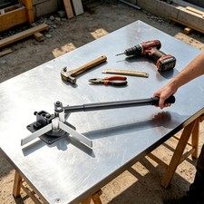 Manual Flat Bar Bender, 90  Bending Tool w/ 7 Bearings Dual-zone Ball Bearings 