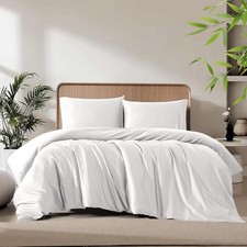 King Duvet Cover Set 3 Pieces, 100 Organic Viscose derived from Bamboo,