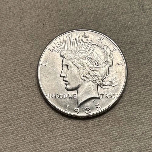 1935 P BU GEM PEACE SILVER DOLLAR UNC MS+++ U.S. MINT RARE KEY COIN PJ