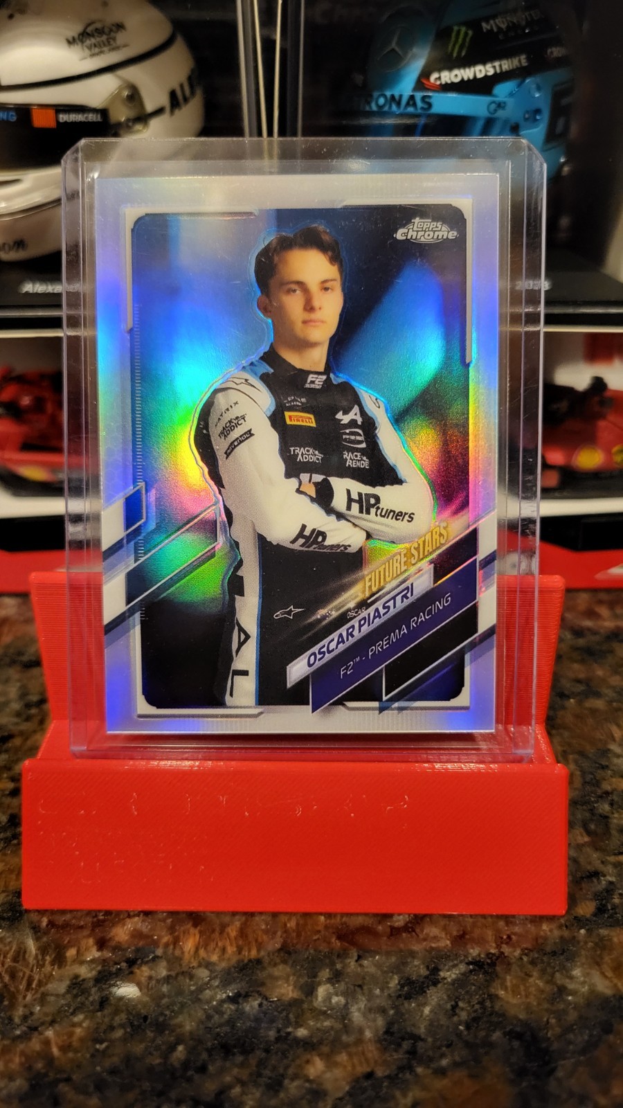 2021 Topps Formula 1 F1 F2 Refractor Chrome Oscar Piastri 59 Portrait