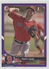 2018 Bowman Prospects Purple 137/250 Travis Lakins #BP139 ni4