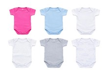 100% Cotton BABY GROW BOY/GIRL Babygrow short sleeve Bodysuit Vest Newborn