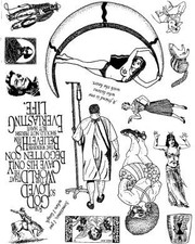 Unmounted Rubber Stamp Plate, Unmounted/Uncut Pink Rubber Stamps