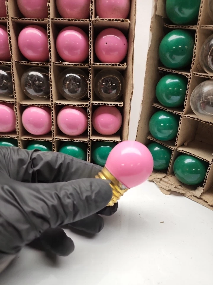 36 Pieces Pink Green Clear Mini Globe Sign Bulb 7.5W 120V S11 Medium Base E26 - Image 2 of 2