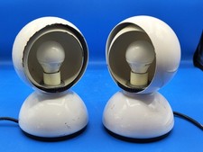 Coppia Lampade da tavolo Eclisse di Vico Magistretti per Artemide 1970 Vintage 