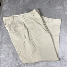 Vintage Polo Ralph Lauren Hammond Pant 38x30 Beige Pleated Chino Pants Cuffed