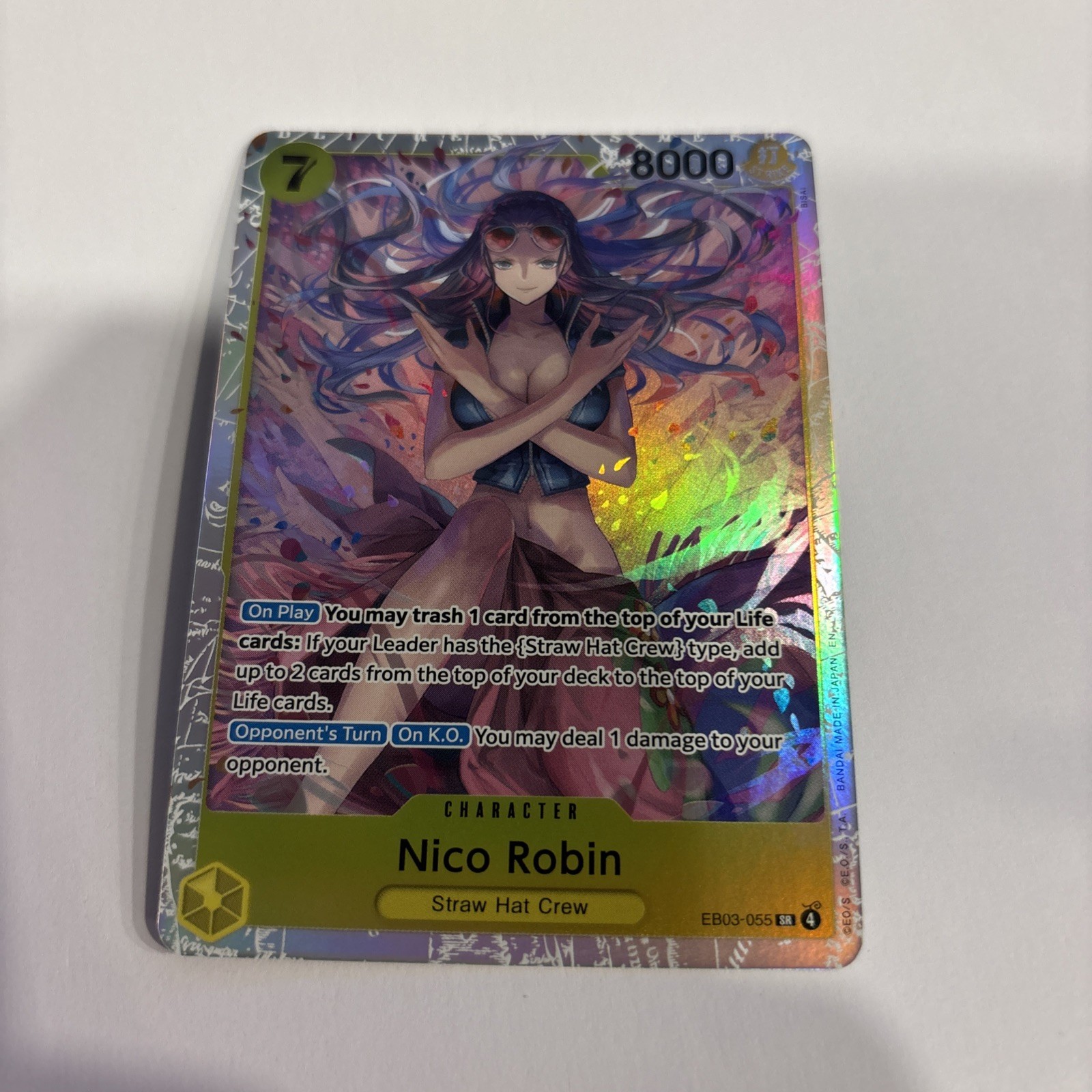 Nico Robin EB03-055 SR Extra Booster Heroines Edition One Piece Card Game