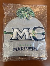 Maine Mariners Hockey Winter pom-pom Beanie Hat - Adult 1 Size