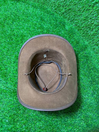 Marrón Cuero Vaquero Híbrido Bandas Ala Ancha Victoriano Cosplay Disfraz Sombrero - Imagen 7 de 7