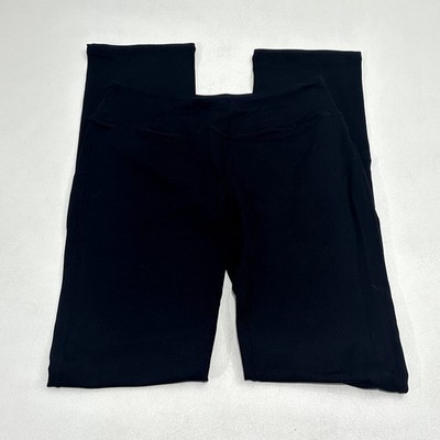 Bubblelime Women's Bootcut Yoga Pants Black Mid-Rise Waistband, Size M