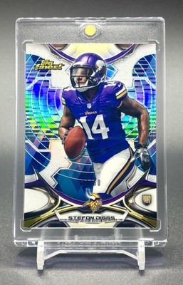 2015 Topps Finest Stefon Diggs 58 Rookie RC Diamond Refractor 14/60 Jersey#