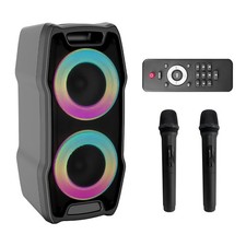 Karaoke Machine, Wireless Bluetooth PA System for Adults  Kids with Dual 8''...