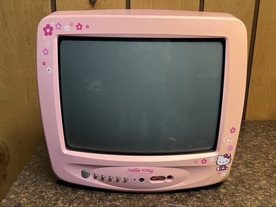Vintage 2002 Sanrio Hello Kitty Emerson CRT TV Model HKTV13 Works